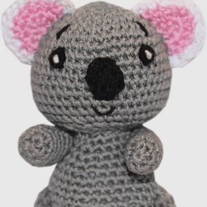 Knit Knacks Cutie the Koala Organic Cotton Small Dog Toy